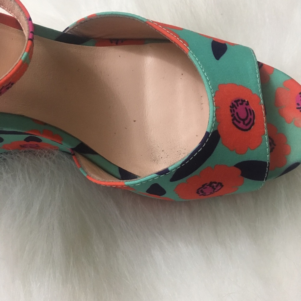 Kate Spade Floral Wedges, Size 7.5 - Picture 8 of 8